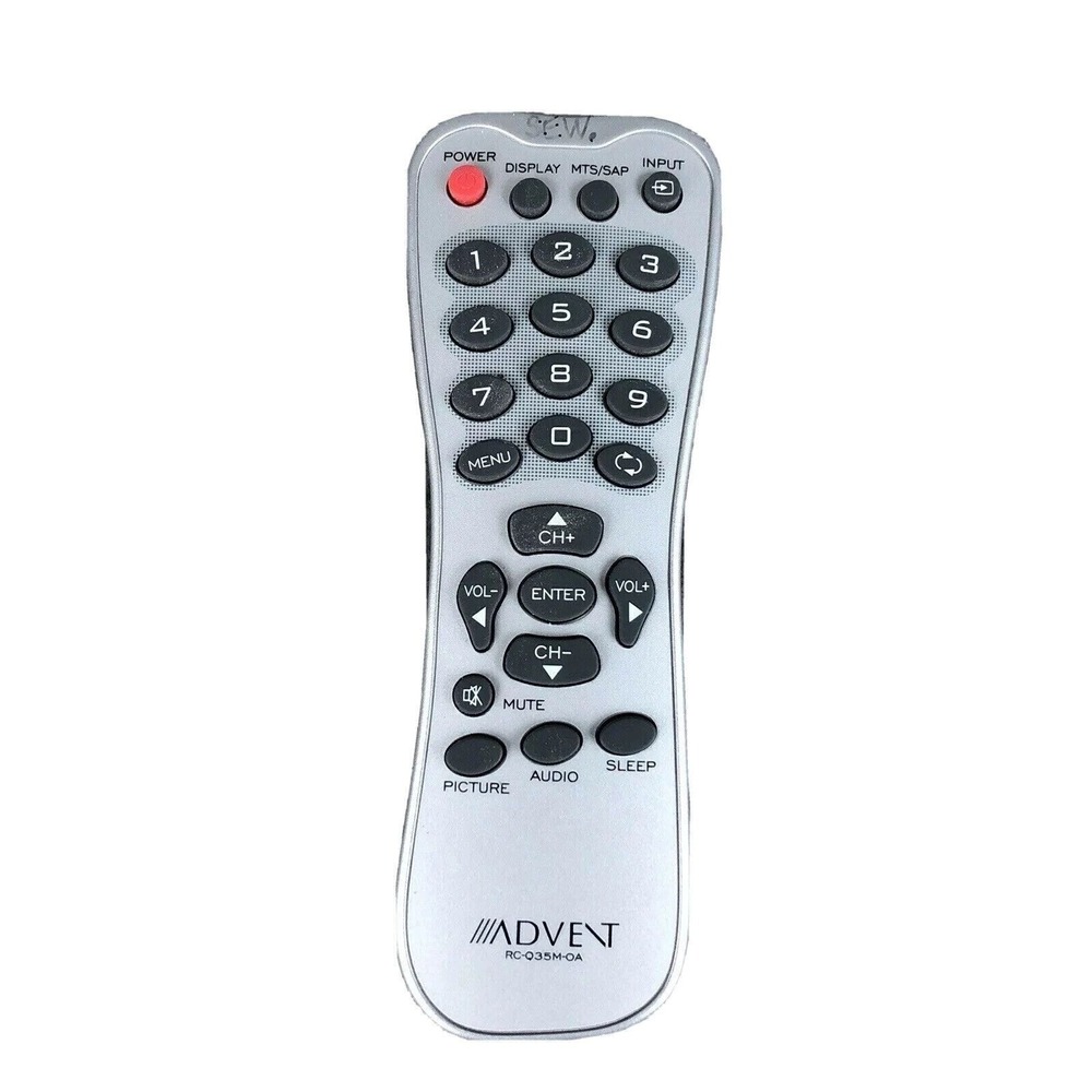 Advent Remote Control RC-Q35M-OA Silver Tested‎ & Works Wireless Controller